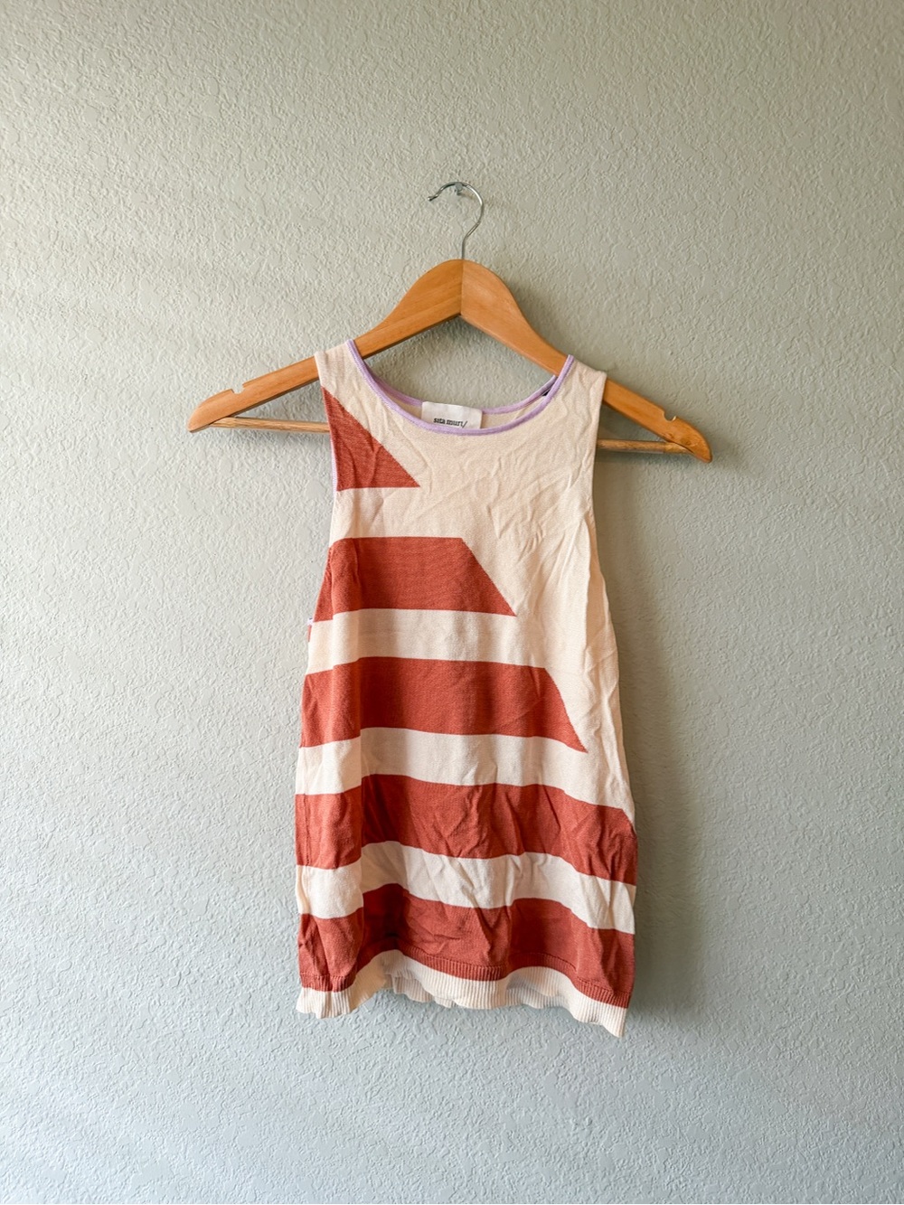 Anthropologie Sita Murt Striped Knit Top in Cream Size 38